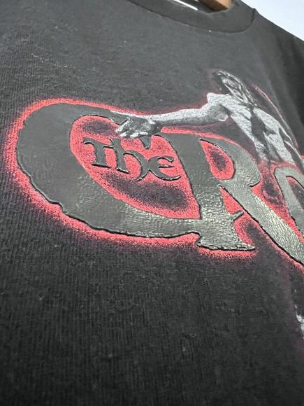 Vintage Y2K 2001 The Crow Movie Promo Goth 3D Puffy Logo Image T-Shirt Mens XL - Picture 4 of 10